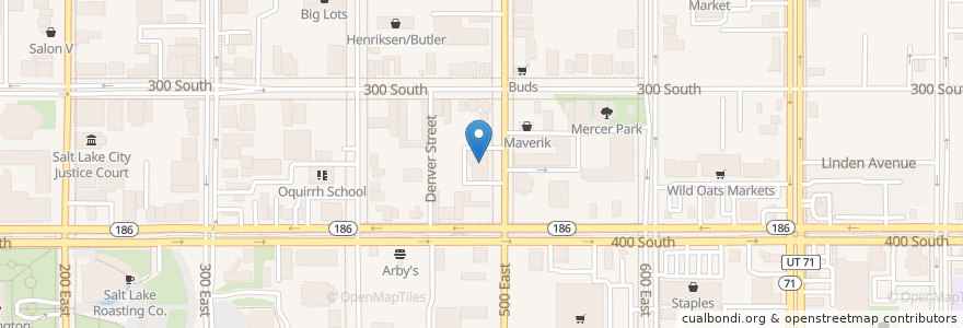 Mapa de ubicacion de Metcom en Estados Unidos Da América, Utah, Salt Lake County, Salt Lake City.
