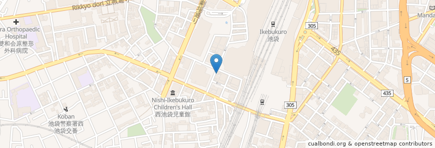 Mapa de ubicacion de モスバーガー en Japan, Tokio, 豊島区.