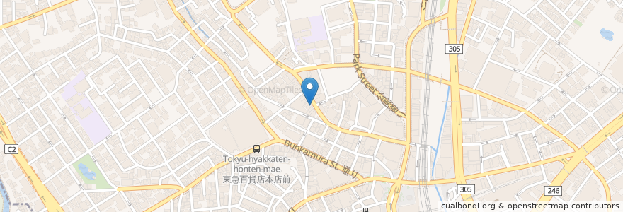 Mapa de ubicacion de kirin city en Japon, Tokyo, 渋谷区.