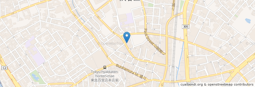 Mapa de ubicacion de マンボー en Japan, Tokio, 渋谷区.