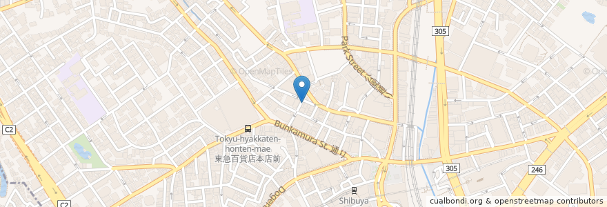 Mapa de ubicacion de 磯丸水産 en Япония, Токио, Сибуя.