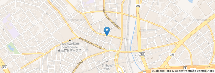 Mapa de ubicacion de ビッグエコー en Japan, Tokio, 渋谷区.