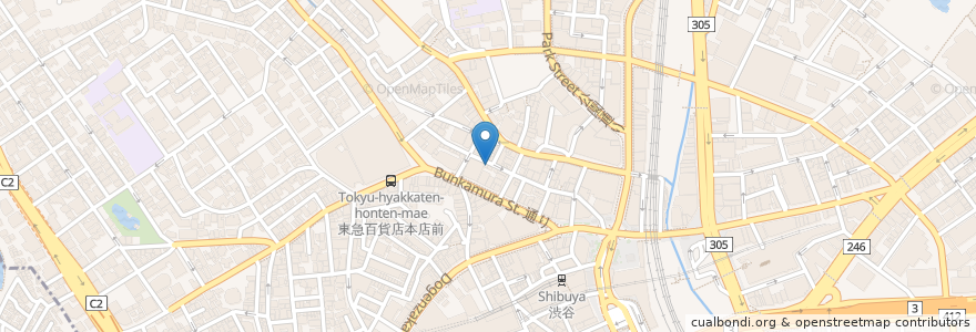 Mapa de ubicacion de SALASA en Japonya, 東京都, 渋谷区.