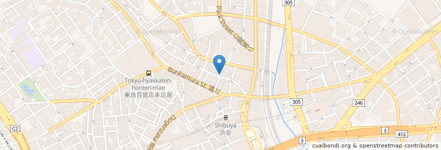 Mapa de ubicacion de やんばる en Japan, 東京都, 渋谷区.