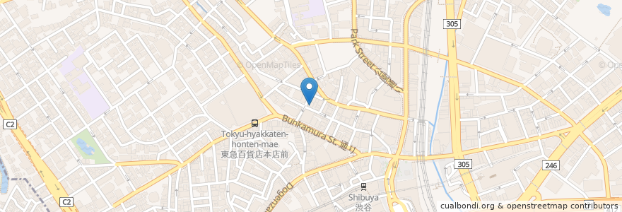 Mapa de ubicacion de 天下一品 en Japon, Tokyo, 渋谷区.