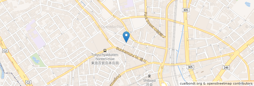 Mapa de ubicacion de 小肥豚 en اليابان, 東京都, 渋谷区.