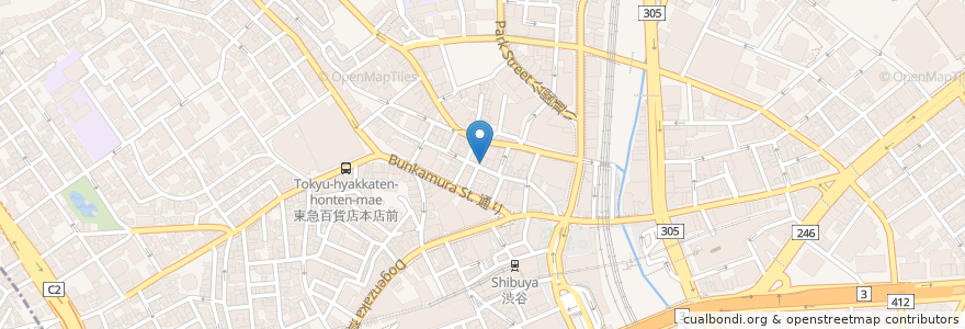 Mapa de ubicacion de 立ち食い寿司 en Japan, 東京都, 渋谷区.