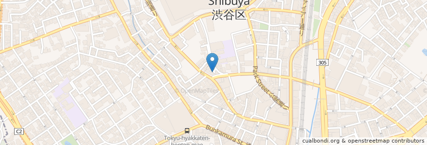 Mapa de ubicacion de Bistro Rojura en Japonya, 東京都, 渋谷区.