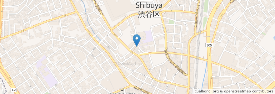 Mapa de ubicacion de Muse en Giappone, Tokyo, Shibuya.