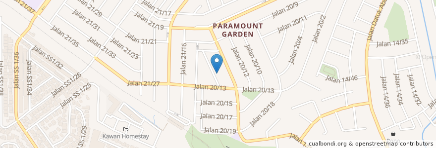 Mapa de ubicacion de Gold Dragon City en 말레이시아, 슬랑오르, Petaling Jaya.