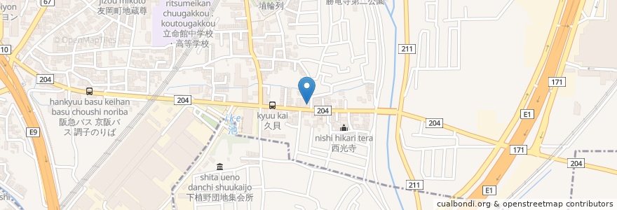 Mapa de ubicacion de すいーと en 日本, 京都府, 長岡京市.