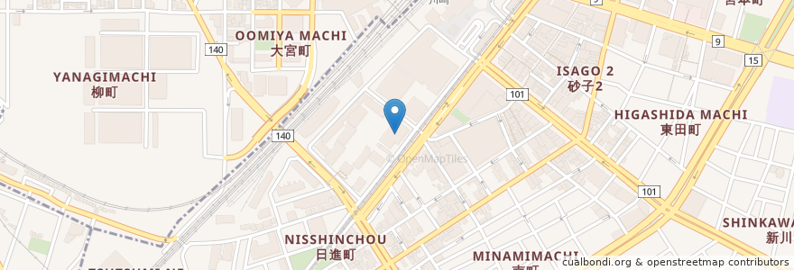 Mapa de ubicacion de 愛仁会太田総合病院 (Ota general hospital)  en 日本, 神奈川縣, 川崎市, 川崎区.