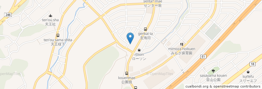 Mapa de ubicacion de IDEMITSU en Japan, Präfektur Kanagawa, Yokohama, 緑区.