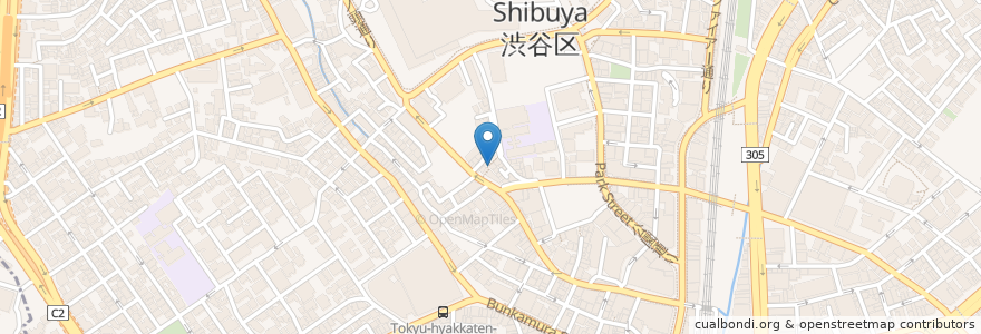 Mapa de ubicacion de Spicy Spicy en Japonya, 東京都, 渋谷区.