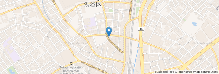 Mapa de ubicacion de エクセルシオール カフェ en Japonya, 東京都, 渋谷区.