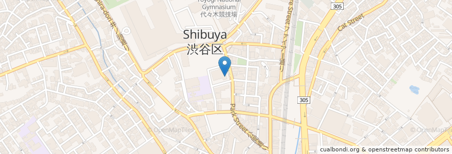 Mapa de ubicacion de サンマルクカフェ en Japón, Tokio, Shibuya.