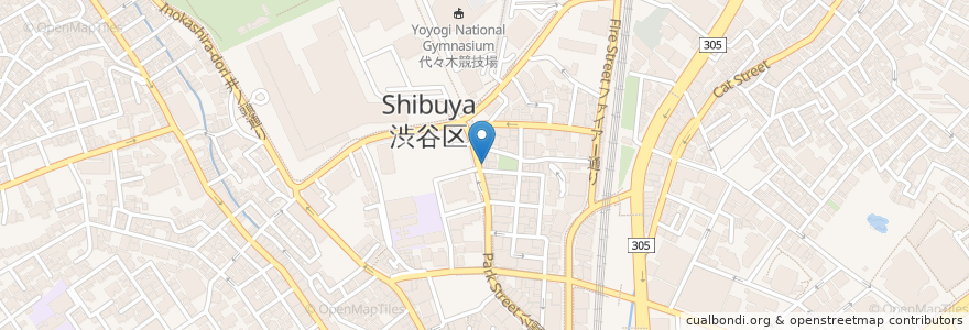Mapa de ubicacion de スターバックス en Giappone, Tokyo, Shibuya.