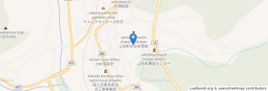Mapa de ubicacion de 諏訪神社 en 日本, 長野県, 木曽郡, 上松町.
