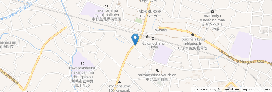 Mapa de ubicacion de ドトールコーヒーショップ en Japão, 神奈川県, 川崎市, 多摩区.