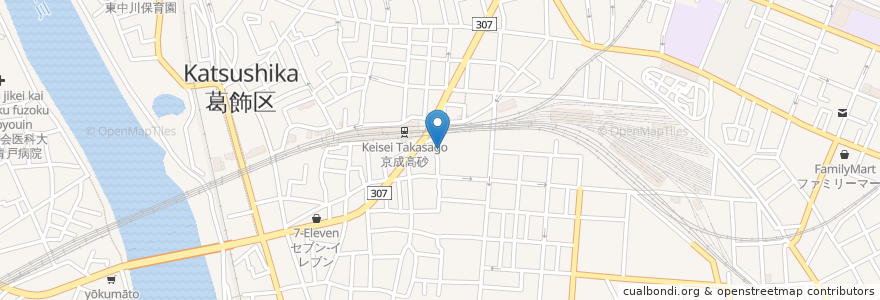 Mapa de ubicacion de 青和信用組合本店 en Japan, 東京都, 葛飾区.
