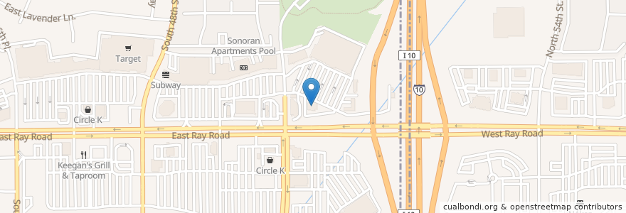 Mapa de ubicacion de IHOP en United States, Arizona, Maricopa County, Phoenix.