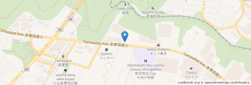 Mapa de ubicacion de レッドロブスター en Jepun, 東京都, 町田市.