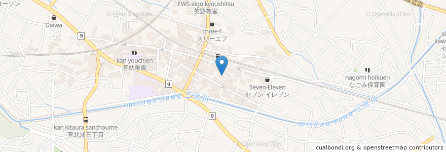 Mapa de ubicacion de 歯科林医院 en Japan, 神奈川県, 川崎市, 多摩区.