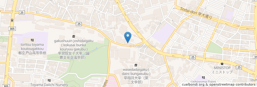 Mapa de ubicacion de Le Cafe Retro en ژاپن, 東京都, 新宿区.
