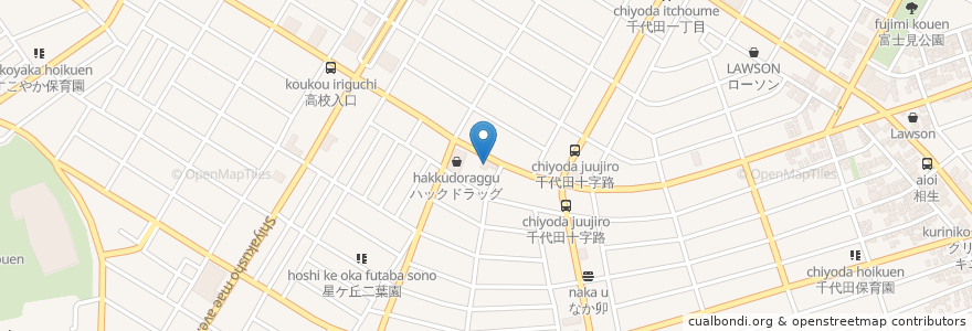 Mapa de ubicacion de とんでん en 일본, 가나가와현, 相模原市, 中央区.
