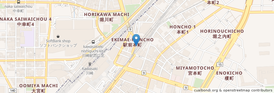 Mapa de ubicacion de Sガスト en اليابان, كاناغاوا, 川崎市.