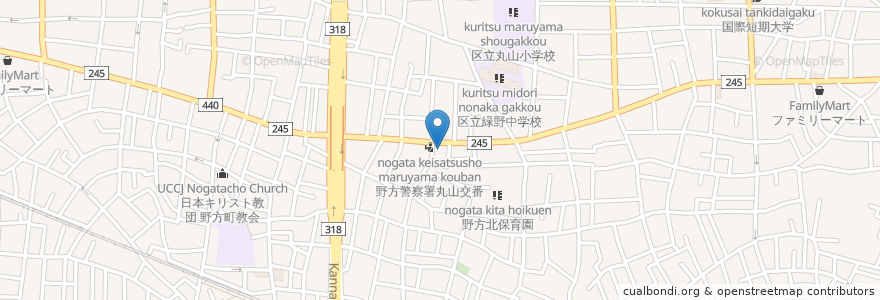 Mapa de ubicacion de Esso en Japonya, 東京都, 中野区.