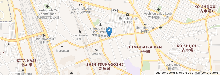 Mapa de ubicacion de セ・ボン en 日本, 神奈川県, 川崎市, 幸区.