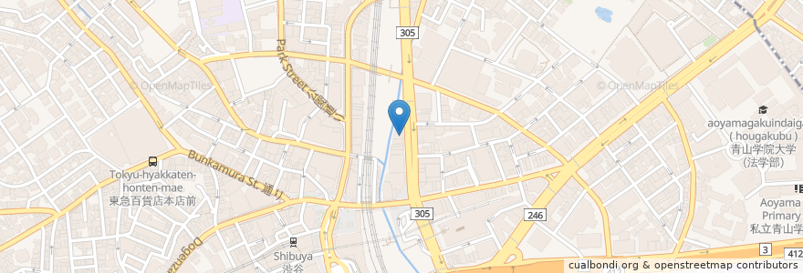 Mapa de ubicacion de ヒラハタクリニック en ژاپن, 東京都, 渋谷区.