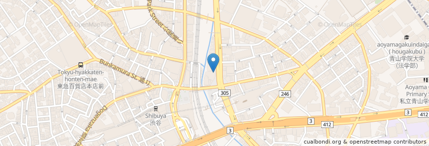 Mapa de ubicacion de 맥도날드 en 일본, 도쿄도, 시부야구.