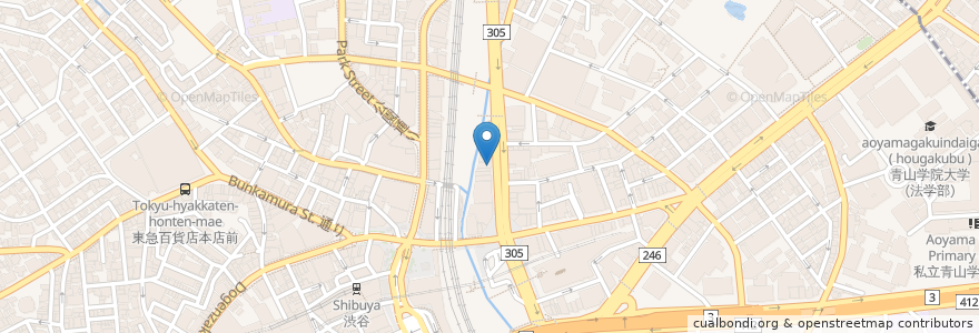 Mapa de ubicacion de 東京ダンス ＆ アクターズ 専門学校 en 日本, 東京都, 渋谷区.