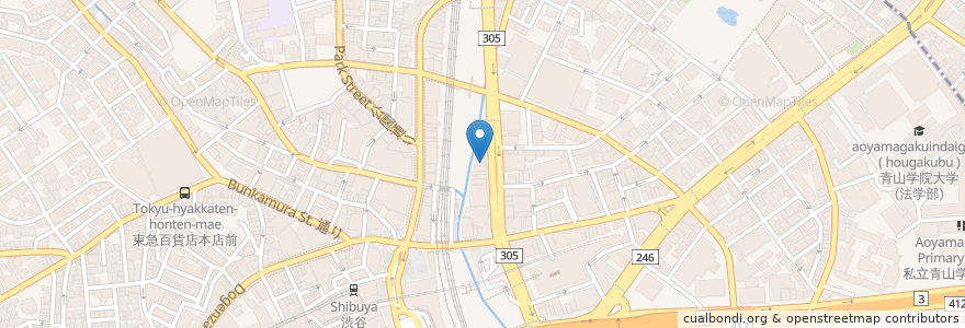 Mapa de ubicacion de 湘南美容外科 en Japon, Tokyo, 渋谷区.