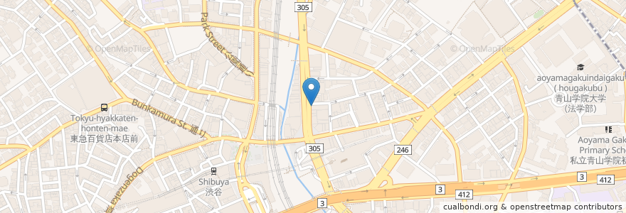 Mapa de ubicacion de Nomura Securities en Japón, Tokio, Shibuya.