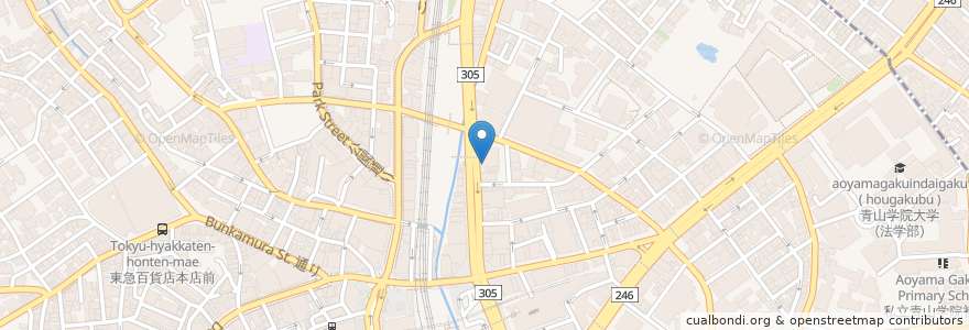 Mapa de ubicacion de tonkatsu wako en Japan, Tokio, 渋谷区.