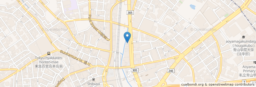 Mapa de ubicacion de 呑つ道場 en 日本, 東京都, 渋谷区.