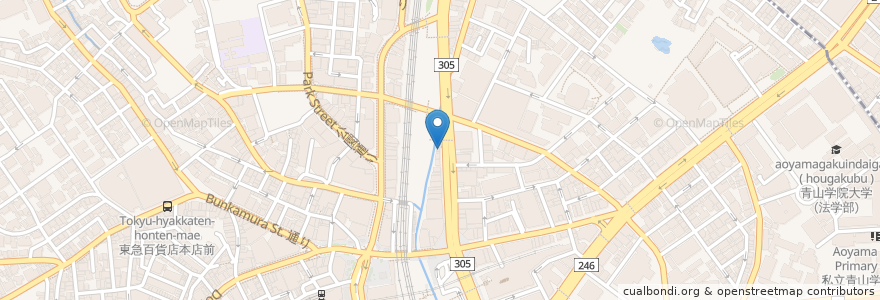 Mapa de ubicacion de 永山本店 en Japonya, 東京都, 渋谷区.