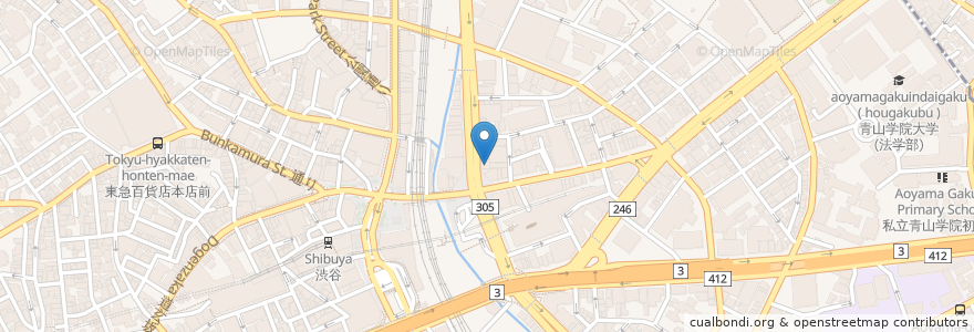 Mapa de ubicacion de ECC en اليابان, 東京都, 渋谷区.