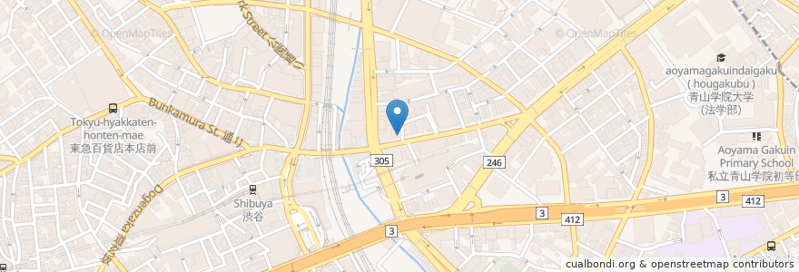 Mapa de ubicacion de エクセルシオール en Jepun, 東京都, 渋谷区.