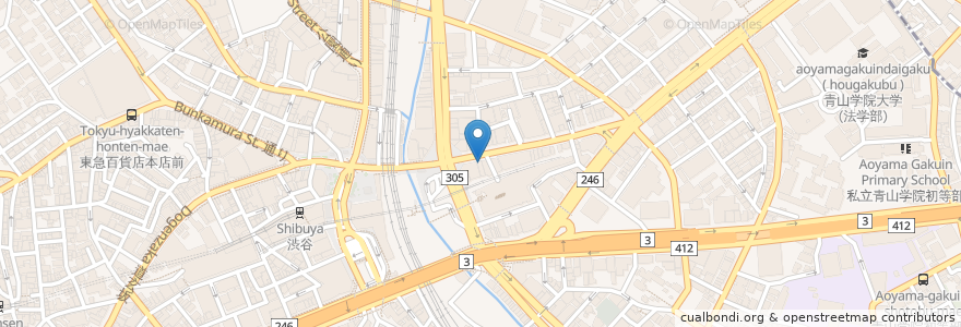 Mapa de ubicacion de 大戸屋 en Japão, Tóquio, 渋谷区.