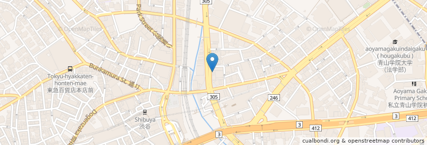 Mapa de ubicacion de 富士そば en Japon, Tokyo, 渋谷区.