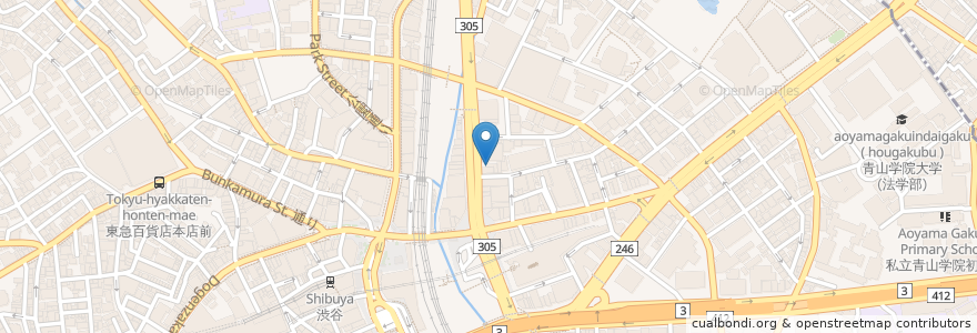 Mapa de ubicacion de 焚火屋 en Japon, Tokyo, 渋谷区.