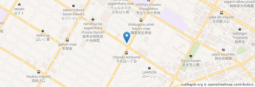 Mapa de ubicacion de CAFE ROMA en اليابان, كاناغاوا, 相模原市, 中央区.