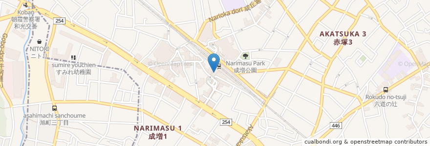 Mapa de ubicacion de だるま en ژاپن, 練馬区.