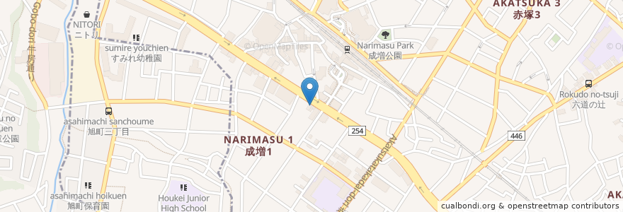 Mapa de ubicacion de 吉野家 en Japonya, 東京都, 練馬区.