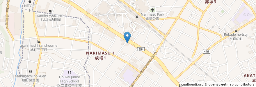 Mapa de ubicacion de 海鮮三崎港 en اليابان, 東京都, 練馬区.