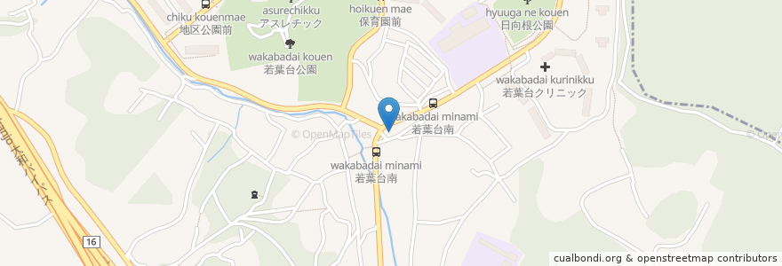 Mapa de ubicacion de 横浜一品香 en Japan, Präfektur Kanagawa, Yokohama, 旭区.